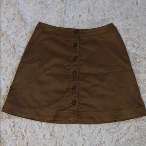 Suede skirt